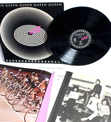 ORIGINAL 1978 JAPAN QUEEN JAZZ VINYL LP +POSTER EX - Image 1 of 4