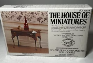 The House of Miniatures Kit 40038 Queen Anne Table NEW SEALED Vintage Furniture - Picture 1 of 8