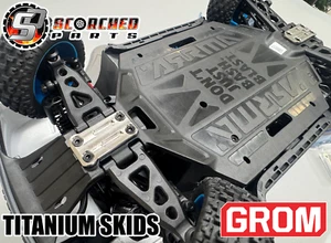 Titanium Skid plates Pair- for Arrma GROM - Picture 1 of 2