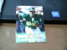 1995 FLEER DIAMOND TRIBUTE INSERT #7- RICKEY HENDERSON- ATHLETICS