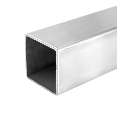 PRIOSTAHL Vierkantrohr Edelstahl V2A 40x40mm Quadratrohr Vierkantrohr Rechteckrohr Pfosten