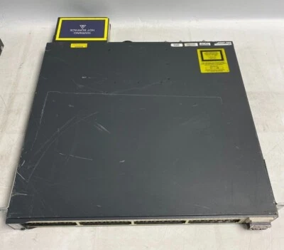 Cisco WS-C3750E-48PD-F Catalyst 3750-E 48Port PoE-48 Network Switch  - Image 1 of 4