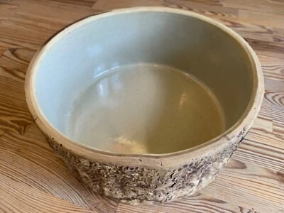 Vintage Hillstonia Tree Stump Pattern Planter by Moira Pottery - Image 1 of 4