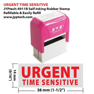 Sello de goma autoentintado JYP 4911R sensible al tiempo urgente (tinta roja) - Imagen 1 de 1