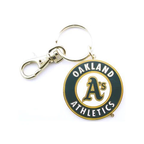 Oakland Athletics Keychain with clip MLB Keyring New Cover
