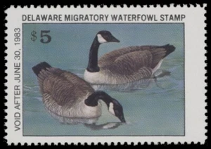 1982 Delaware State Duck Stamp Mint Never Hinged. Original Gum - Picture 1 of 1