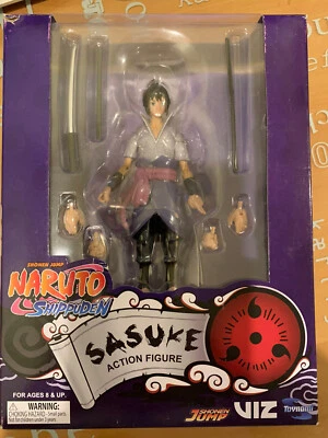 *PARTS BROKEN* Naruto Shippuden: Sasuke Uchiha 4-Inch Poseable Action Figure - Image 1 of 3