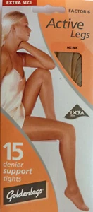 Goldenlegs XL Größe leichter Halt 15 DEN Strumpfhose mit Lycra in Nerz - Bild 1 von 2