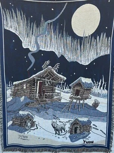 Jim Robb - Yukon Artist Tapestry Very Rare Piece. Size Is 4’5”x5’11” Wall Hanger - Picture 1 of 6