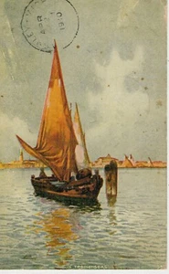 CARTOLINA AUGURALE - MARI TROPICALI - PICCOLO FORMATO - VIAGGIATA 1910 - Foto 1 di 2