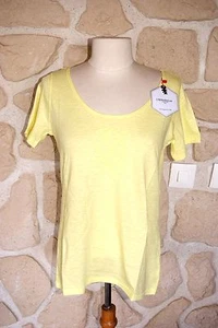 Tee shirt jaune neuf taille 2 marque Diplodocus étiqueté à 59€ - Imagen 1 de 2