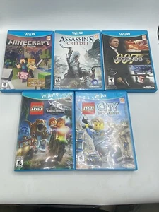 Wii U Game Lot - 5 Games - 007 Legends, Minecraft, Assassins Creed, Lego. Tested - Picture 1 of 11