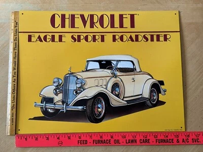 CHEVROLET EAGLE SPORT ROADSTER Embossed Metal Sign - 12" x 16" - Made in the USA - Image 1 of 4