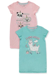 Rene Rofe Girls' 2-Pack Nightgowns - Picture 1 of 3