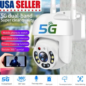 CCTV 5G 1080P HD WIFI IP Camera Wireless Outdoor PTZ Smart Home Security IR Cam - Picture 1 of 12