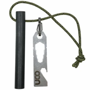 UCO Titan Outdoor Survival Ferrocerium Fire Striker Starter Argento - Foto 1 di 8