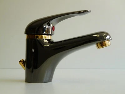 HAUSMARKE Grifo de lavabo Aranja/oro (24 quilates), mezclador monomando, grifo, "Magna"