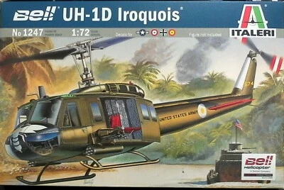 ITALERI 1:72 KIT - ELICOTTERO BELL UH-1D IROQUOIS 18,0 cm ART 1247 - Immagine 1 di 2