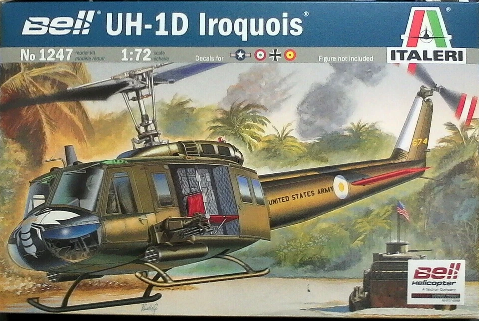 Italeri 1/72 -bell Uh-1d Iroquois Cod.1247