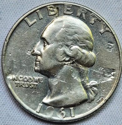 1961 D Quarter, Lamination Errors Very Rare - Image 1 of 4