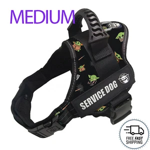 Dog Harness M Adjustable Reflective No Pull No Choke Outdoor Vest Service Pet BY - Picture 1 of 8
