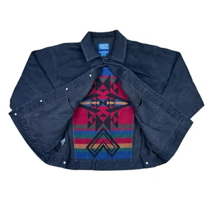 Vintage Pendleton High Grade Western Wear Black Aztec Jacket Adult Size XL - Picture 1 of 10