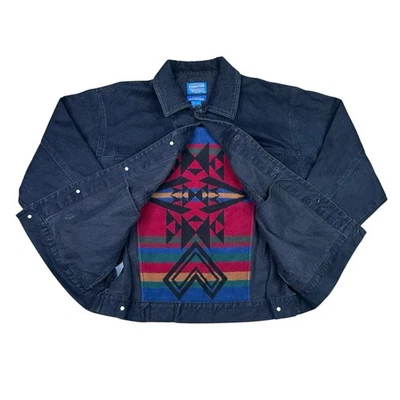 Vintage Pendleton High Grade Western Wear Black Aztec Jacket Adult Size XL - Image 1 of 4