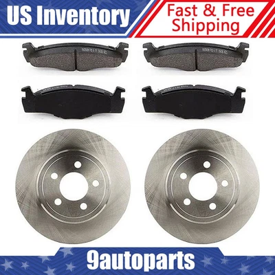 Rotores de freno de disco delanteros y pastillas de freno para Volkswagen Derby 1995 1996 1997 Foto 1 de 3