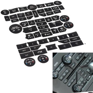 Kit decalcomanie riparazione tasti f??r SAAB 3 Gen 9 5NG 9 4X Condizionatore Radio Stereo - Foto 1 di 6