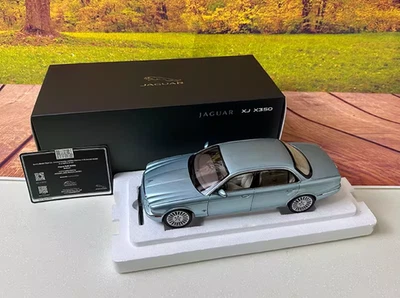 Azul escala 1/18 AR casi real Jaguar XJ6 X350 metal fundido a presión modelo AU entrega Foto 1 de 4