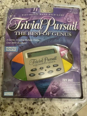 Trivial Pursuit The Best of Genus Electronic Handheld Portable Pocket Game 1997 - Image 1 of 2