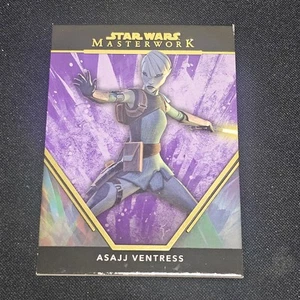 2024 TOPPS STAR WARS OBRA MAESTRA ASAJJ VENTRESS PÚRPURA 50/50 ES1 59 - Imagen 1 de 2