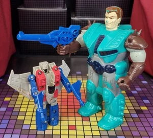 Vintage Hasbro Transformers G1 Decepticon Classic Pretender Starscream Starter - Picture 1 of 7