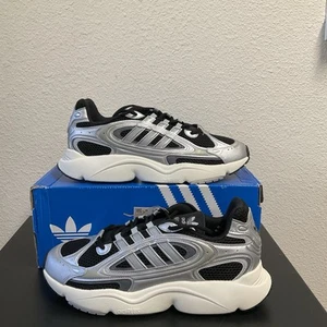 Adidas Ozmillen Silber Schwarz Größe 11 Neu Mit Karton - Bild 1 von 9