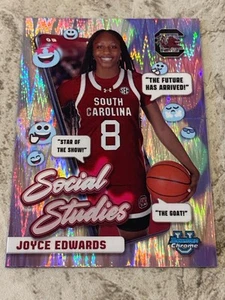 2024-25 Bowman Chrome U Joyce Edwards Social Studies Stealth Refractor SS-21 - Picture 1 of 2