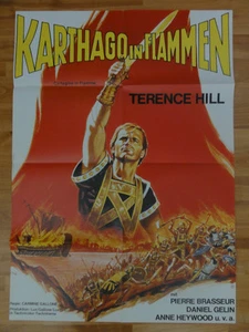 Terence Hill KARTHAGO IN FLAMMEN Dill Plakat - Picture 1 of 1