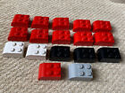 LEGO 6215 SLOPE CURVED 3X2X1 WITH 4 STUDS RED BLACK WHITE X17 