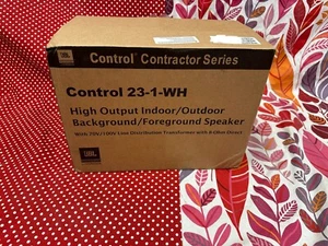 PAIR - BrandNew JBL Control 23-1-WH Pro Ultra Compact Indoor/Outdoor WHITE - Picture 1 of 3