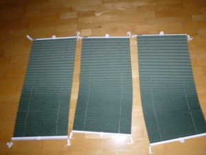 3 Plissee ohne Bohren 40cm x 95cm Faltrollo Klemmfix grün My Home - Bild 1 von 3