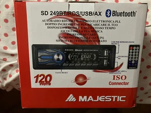 Autoradio SD 249BT MAJESTIC NUOVA NON APERTA 1 DIN con BLUETOOTH, TELECOMANDO - Foto 1 di 2