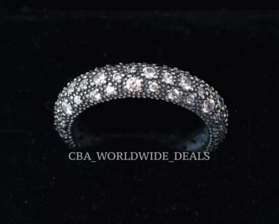 Pandora Sterling Silver Clear Cubic Zirconia Cosmic Stars Ring Size: 58 (8.5) - Image 1 of 3