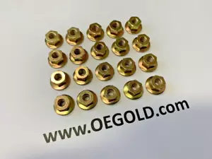 70 71 1970 1971 MOPAR Cuda Barracuda OE GOLD Correct Tail Light Nut Set Like NOS - Foto 1 di 4