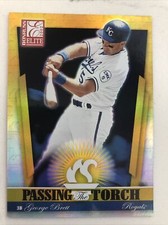 2002 Donruss Elite George Brett Passing The Torch Card 526/1000 NM