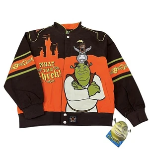 Vintage Shrek Jeff Hamilton Youth XL can Fit Adult Small Jacket Movie NWTs 2008 - Picture 1 of 5