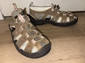 LL Bean Sandals Women's Size 8.5M Beige and Pink Hiking Outdoor Water Shoes - Picture 1 of 10