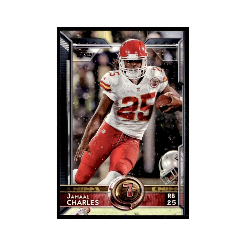 2015 Topps Jamaal Charles Football Cards #350 - Image 1 of 3