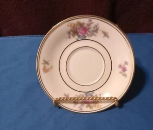 Bavaria Tirschenreuth THE QUEENS ROSE 159 Demitasse Saucer 4 1/4" Free Shipp - Picture 1 of 4