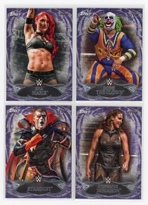2015 Topps Undisputed WWE #1-100 BASE PURPLE PARALLEL /50 - PICK FROM LOT