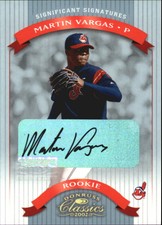 2002 Donruss Classics Significant Signatures Baseball Card #148 Martin Vargas 