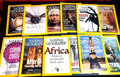 2005 National Geographic Magazine Full Year Lot, Africa Issue W/fold out Map - Image 1 of 4